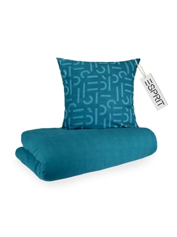 ESPRIT Winter Bettwäsche FLANELL in Petrol