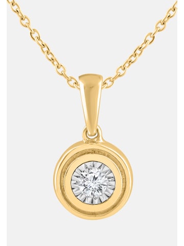 Diamant Exquis Halskette aus 375 Gelbgold mit Diamant