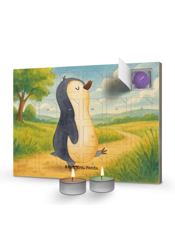 Mr. & Mrs. Panda Duftkerzen Adventskalender Pinguin mHerzieren ... in Weiß