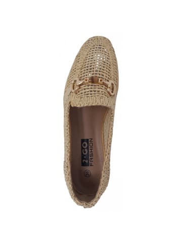 2GO FASHION Slipper  in Beige