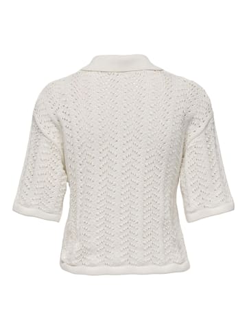 JDY Strickpullover in Cloud Dancer