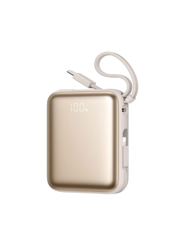 Joyroom JR-PBF27 10000mAh 22.5W Powerbank mit Kabeln Gold