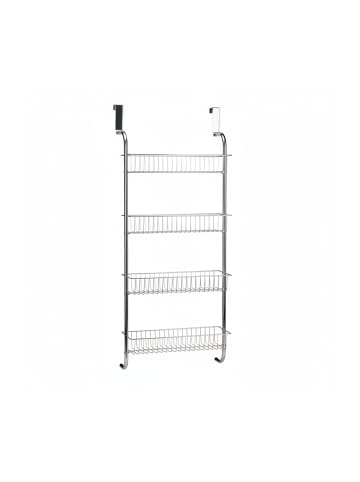 relaxdays Hängeregal in Silber - (B)45 x (H)112 x (T)23 cm