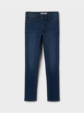 name it Skinny Fit Jeans mit Gummizug NKFPOLLY in Dunkelblau