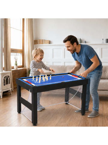relaxdays Spieltisch "20 in 1" in Schwarz - (B)107 x (H)81 x (T)60,5 cm