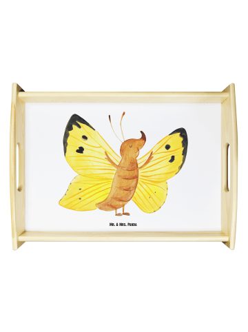 Mr. & Mrs. Panda Tablett Schmetterling Zitronenfalter ohne Spruch in Weiß