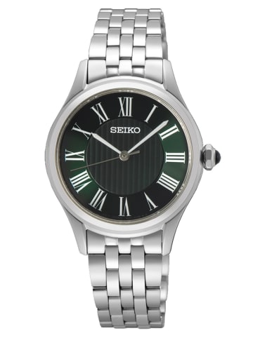Seiko Damenuhr Klassik Quarz Edelstahl/Grün