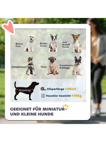 Pawhut Hundewagen 81L x 58B x 97,5H cm