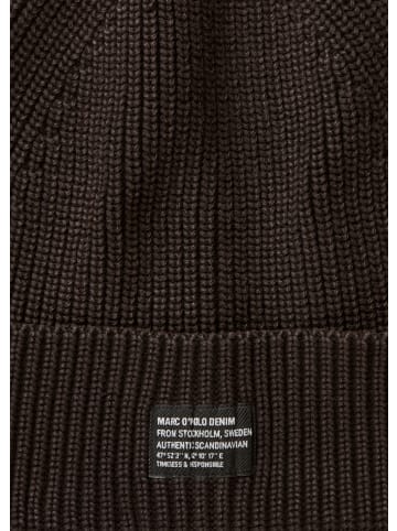 Marc O'Polo DENIM Strickmütze in Chocolate Brown