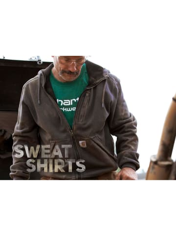 CARHARTT  Pullover "Signature Logo MW 100074" in Grau