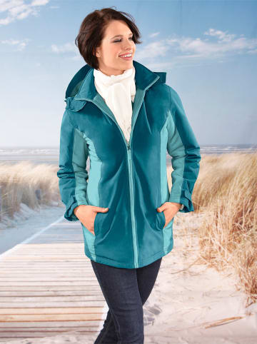Sieh an! Funktionsjacke in petrol-wintertürkis