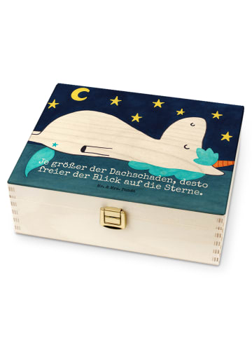 Mr. & Mrs. Panda Teebox Holz Einhorn Sternenhimmel Design mit Sp... in Weiß
