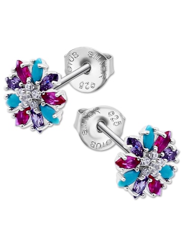 LOTUS silver Ohrringe Silber 925 Sterling Silber Blume Ohrstecker