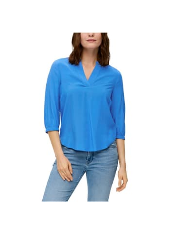S.OLIVER RED LABEL Langarmbluse in blau1