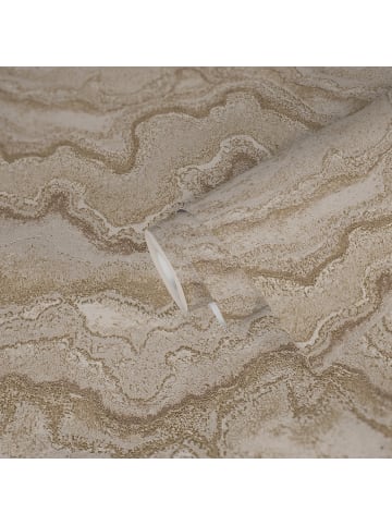 A.S. Création Tapete Mineral Flow in Sandbeige