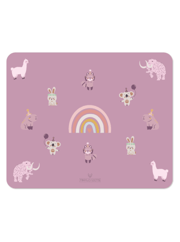 Tinyloaders Platzdeckchen, Platzmatte, Tischset, Unterlage, 43 cm x 34 cm, RAINBOW-BIRTHDAY