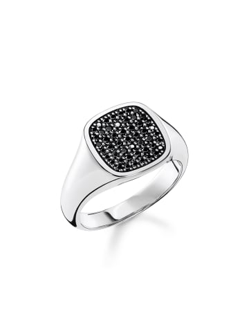 Thomas Sabo Thomas Sabo Ring mit schwarzen Steinen silber 925 Sterlingsilber in silber, schwarz