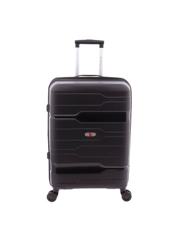 Gladiator 3800 4 Rollen Trolley 67 cm mit Dehnfalte in black
