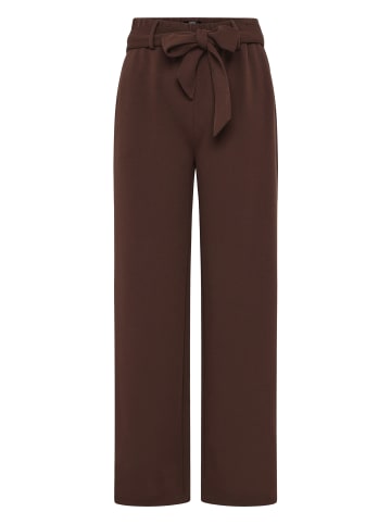 Zero  Hose mit Stoffgürtel in Chicory Coffee