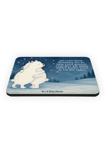 Mr. & Mrs. Panda magnet Eisbär Umarmen Design mit Spruch in Weiß