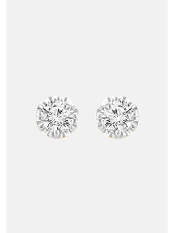 Ethische Diamanten Ohrringe aus 375 Gelbgold mit Lab Grown Diamant