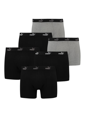 Puma Boxershorts PUMA PROMO SOLID Boxer 6P in Black Combo