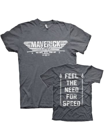 TOP GUN T-Shirt in Grau