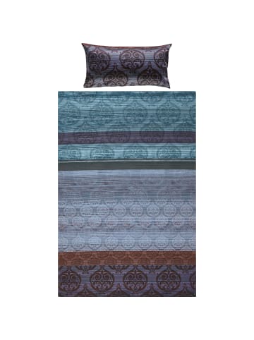 Erwin Müller Mako-Satin Bettwäsche in blau-violett