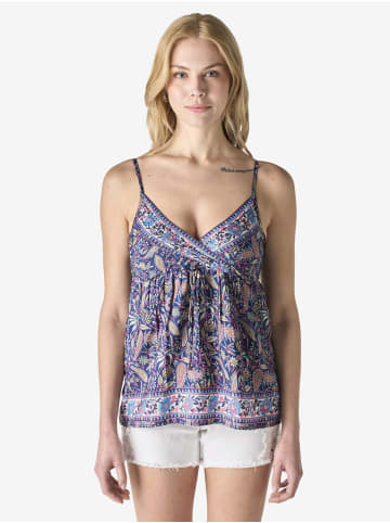 KOROSHI Damen-Tanktop bedruckt in blau