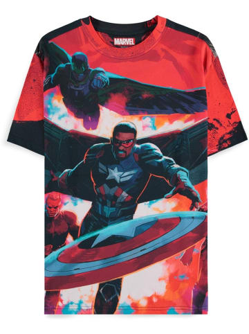 Captain America T-Shirt "Captain America - Character AOP Men's Short Sleeved T-shirt" in Schwarz