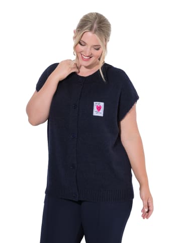 MIAMODA Strickjacke in dunkles marine