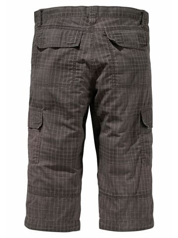 Man's World Cargobermudas in grau-braun-kariert