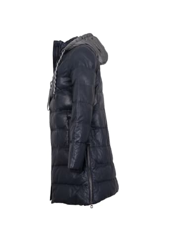 Gipsy Ledermantel Lammnappa in Blau