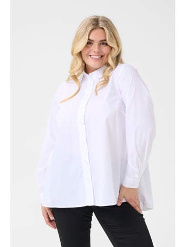 KAFFE curve Langarm - Hemd KCsera Regular fit in Optical White