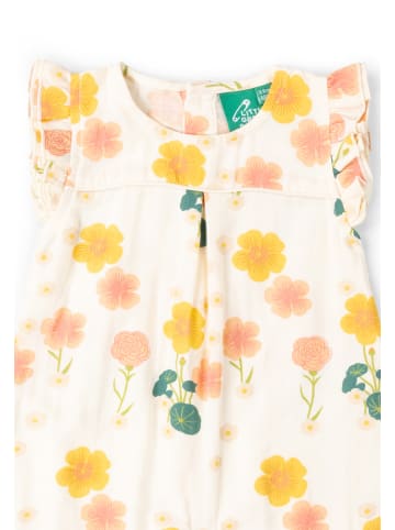 Little Green Radicals Sommer-Strampler mit Rüschen in Creme