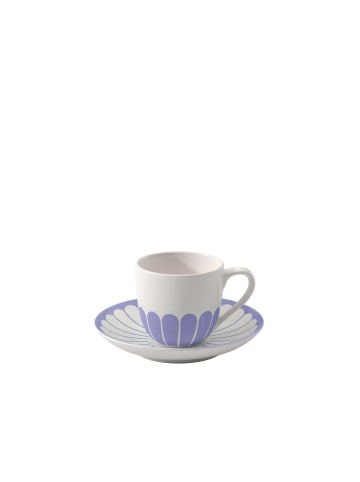 Villeroy & Boch Espressotasse mit Untertasse Fleur Couleur in 70 ml in Bleu