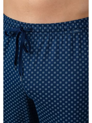 Mey Pyjama kurz für Herren in blau