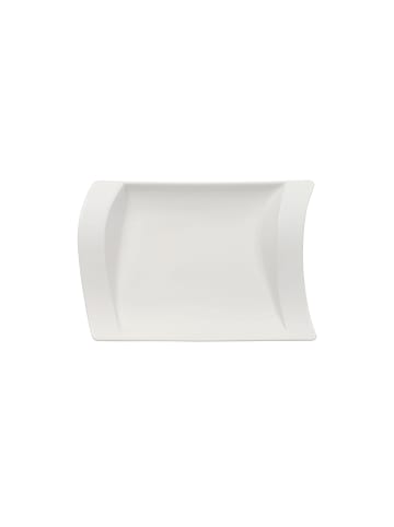 Villeroy & Boch Beilagenplatte NewWave 21 x 15 cm weiß in weiß