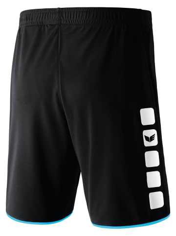 erima Classic 5-C Shorts in schwarz/curacao