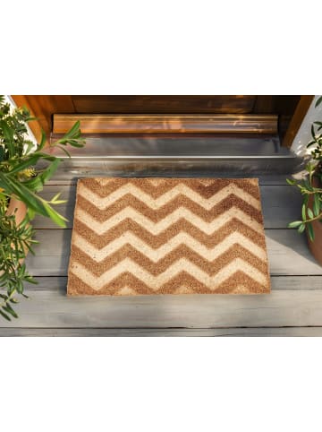 Beliani Fußmatte ILOCOS in Naturfarben - (W) 40 x (L) 60 cm