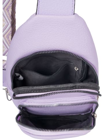 styleBREAKER One Shoulder Rucksack Tasche in Flieder