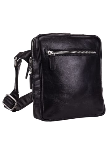 Leonhard Heyden Cambridge Umhängetasche Leder 18 cm in schwarz