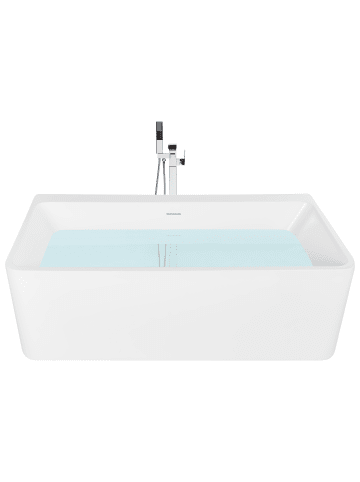Beliani Freistehende Badewannen MARUPARIA in Weiß - (W) 73 x (H) 56 x (L) 160 cm