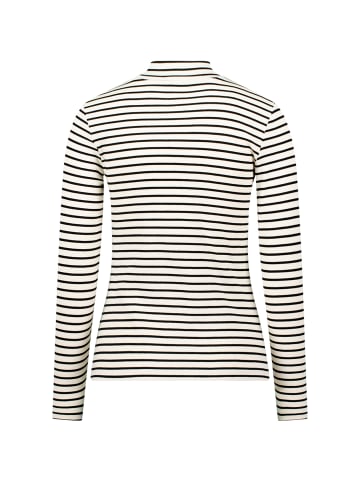 Zero  Ringelshirt mit Stehkragen in CreamBlack