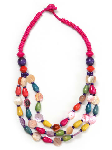 collezione alessandro Kurze Kette " Merle " in mehrfarbig