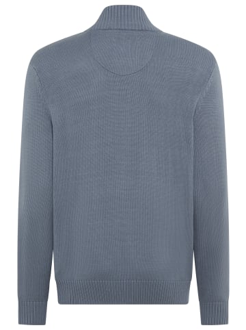 Man's World Strickjacke in blaugrau