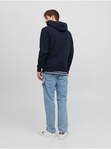 Jack & Jones Hoodie Kapuzen Pullover JJEBRADLEY in Navy