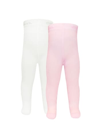 ewers 2er-Set Strumpfhose 2er Pack Uni in baby-rose & latte