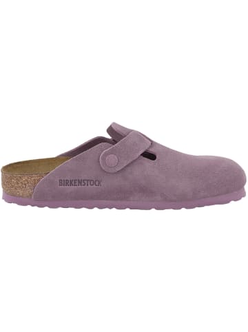 Birkenstock Clogs Boston Velours schmal in lila