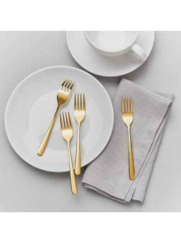 Butlers Kuchengabeln QUEENS 5er-Set in Gold